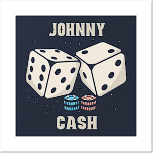 dice jonny cash Posters and Art